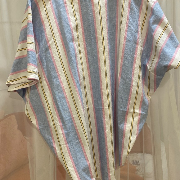 Homemade striped poncho blouse - Picture 4 of 5